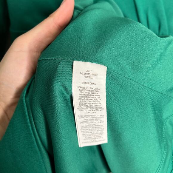Boden Women's Faux Wrap Surplice Sheath Dress Size 14 Emerald Green J0617 - Picture 4 of 7
